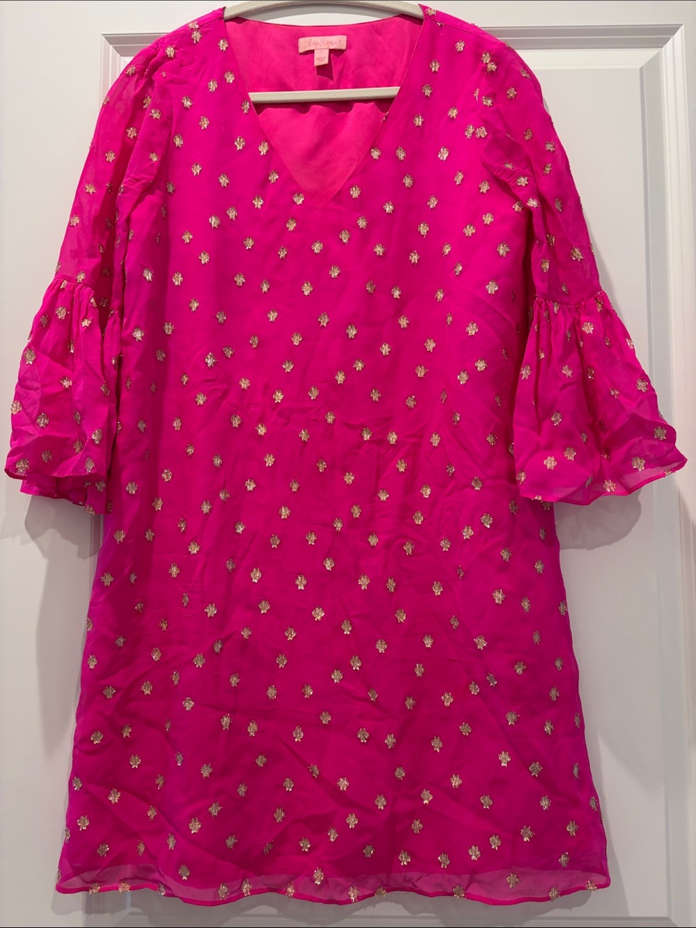 Lilly Pulitzer Bright Pink Embroidered women’s Dress - (Brand Unspecified)